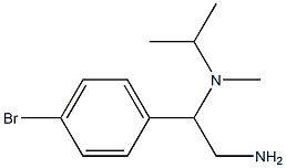 N-[2-amino-1-(4-bromophenyl)ethyl]-N-isopropyl-N-methylamine Structure
