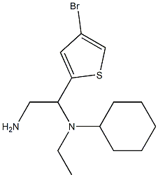 N-[2-amino-1-(4-bromothiophen-2-yl)ethyl]-N-ethylcyclohexanamine Struktur