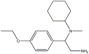 N-[2-amino-1-(4-ethoxyphenyl)ethyl]-N-cyclohexyl-N-methylamine,,结构式