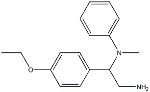 N-[2-amino-1-(4-ethoxyphenyl)ethyl]-N-methyl-N-phenylamine Structure