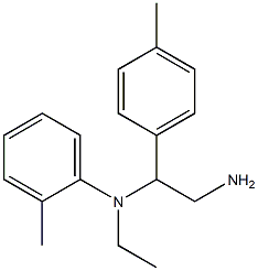 N-[2-amino-1-(4-methylphenyl)ethyl]-N-ethyl-2-methylaniline Struktur