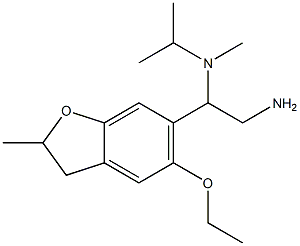 N-[2-amino-1-(5-ethoxy-2-methyl-2,3-dihydro-1-benzofuran-6-yl)ethyl]-N-isopropyl-N-methylamine Structure