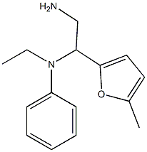 N-[2-amino-1-(5-methyl-2-furyl)ethyl]-N-ethyl-N-phenylamine,,结构式