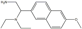 N-[2-amino-1-(6-methoxy-2-naphthyl)ethyl]-N,N-diethylamine Structure