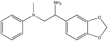 N-[2-amino-2-(1,3-benzodioxol-5-yl)ethyl]-N-methyl-N-phenylamine Structure