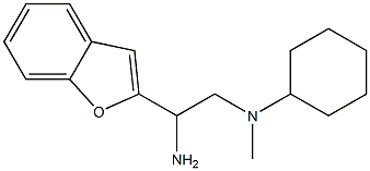N-[2-amino-2-(1-benzofuran-2-yl)ethyl]-N-methylcyclohexanamine Structure