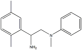 N-[2-amino-2-(2,5-dimethylphenyl)ethyl]-N-methylaniline Structure