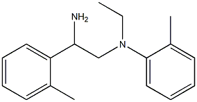 N-[2-amino-2-(2-methylphenyl)ethyl]-N-ethyl-2-methylaniline 化学構造式