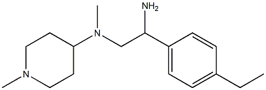 N-[2-amino-2-(4-ethylphenyl)ethyl]-N,1-dimethylpiperidin-4-amine Struktur