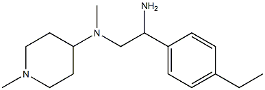 N-[2-amino-2-(4-ethylphenyl)ethyl]-N,1-dimethylpiperidin-4-amine Structure