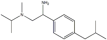 N-[2-amino-2-(4-isobutylphenyl)ethyl]-N-isopropyl-N-methylamine Structure