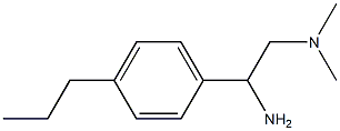 N-[2-amino-2-(4-propylphenyl)ethyl]-N,N-dimethylamine Struktur
