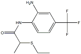 N-[2-amino-4-(trifluoromethyl)phenyl]-2-(ethylsulfanyl)propanamide Structure