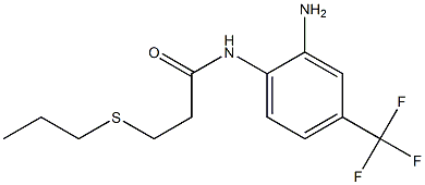 N-[2-amino-4-(trifluoromethyl)phenyl]-3-(propylsulfanyl)propanamide