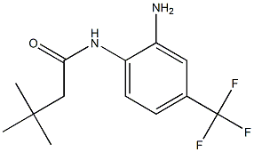 N-[2-amino-4-(trifluoromethyl)phenyl]-3,3-dimethylbutanamide,,结构式