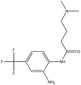 N-[2-amino-4-(trifluoromethyl)phenyl]-4-(dimethylamino)butanamide Structure