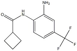 N-[2-amino-4-(trifluoromethyl)phenyl]cyclobutanecarboxamide,,结构式