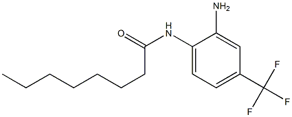 N-[2-amino-4-(trifluoromethyl)phenyl]octanamide Struktur