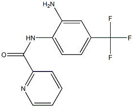 N-[2-amino-4-(trifluoromethyl)phenyl]pyridine-2-carboxamide,,结构式