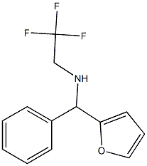 N-[2-furyl(phenyl)methyl]-N-(2,2,2-trifluoroethyl)amine,,结构式