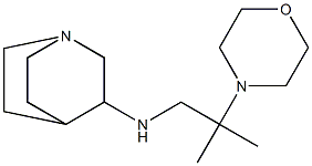 N-[2-methyl-2-(morpholin-4-yl)propyl]-1-azabicyclo[2.2.2]octan-3-amine Structure