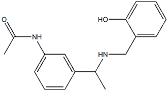 N-[3-(1-{[(2-hydroxyphenyl)methyl]amino}ethyl)phenyl]acetamide