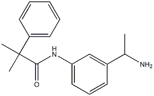 N-[3-(1-aminoethyl)phenyl]-2-methyl-2-phenylpropanamide,,结构式