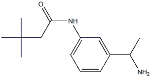 N-[3-(1-aminoethyl)phenyl]-3,3-dimethylbutanamide Struktur