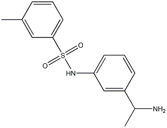 N-[3-(1-aminoethyl)phenyl]-3-methylbenzenesulfonamide Structure