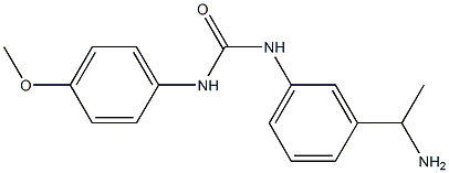 N-[3-(1-aminoethyl)phenyl]-N'-(4-methoxyphenyl)urea Structure