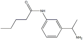 N-[3-(1-aminoethyl)phenyl]pentanamide Structure