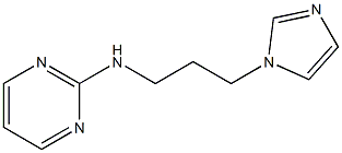 N-[3-(1H-imidazol-1-yl)propyl]pyrimidin-2-amine,,结构式
