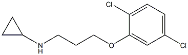 N-[3-(2,5-dichlorophenoxy)propyl]cyclopropanamine Structure