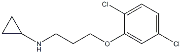 N-[3-(2,5-dichlorophenoxy)propyl]cyclopropanamine 化学構造式