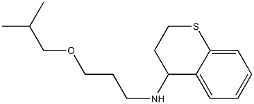 N-[3-(2-methylpropoxy)propyl]-3,4-dihydro-2H-1-benzothiopyran-4-amine,,结构式
