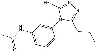 N-[3-(3-propyl-5-sulfanyl-4H-1,2,4-triazol-4-yl)phenyl]acetamide Struktur