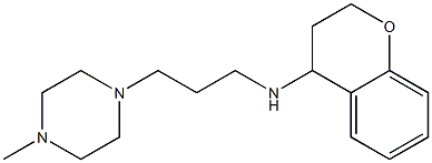 N-[3-(4-methylpiperazin-1-yl)propyl]-3,4-dihydro-2H-1-benzopyran-4-amine Structure