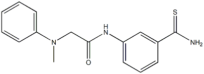  N-[3-(aminocarbonothioyl)phenyl]-2-[methyl(phenyl)amino]acetamide