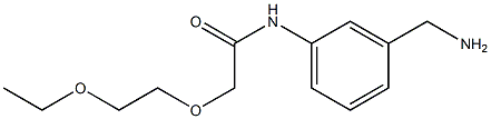 N-[3-(aminomethyl)phenyl]-2-(2-ethoxyethoxy)acetamide Structure