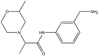 N-[3-(aminomethyl)phenyl]-2-(2-methylmorpholin-4-yl)propanamide|