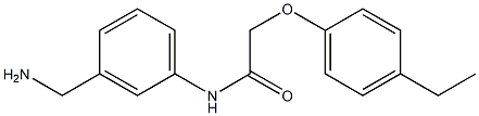 N-[3-(aminomethyl)phenyl]-2-(4-ethylphenoxy)acetamide Structure