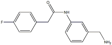 N-[3-(aminomethyl)phenyl]-2-(4-fluorophenyl)acetamide 结构式