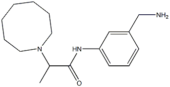 N-[3-(aminomethyl)phenyl]-2-(azocan-1-yl)propanamide Structure