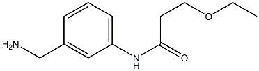 N-[3-(aminomethyl)phenyl]-3-ethoxypropanamide,,结构式