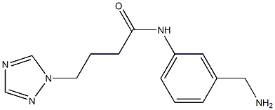 N-[3-(aminomethyl)phenyl]-4-(1H-1,2,4-triazol-1-yl)butanamide Structure