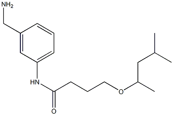 N-[3-(aminomethyl)phenyl]-4-[(4-methylpentan-2-yl)oxy]butanamide Structure