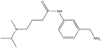 N-[3-(aminomethyl)phenyl]-4-[isopropyl(methyl)amino]butanamide,,结构式