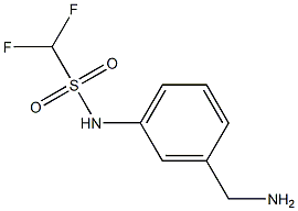 N-[3-(aminomethyl)phenyl]difluoromethanesulfonamide 化学構造式