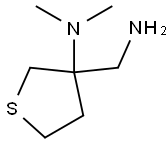 N-[3-(aminomethyl)tetrahydrothien-3-yl]-N,N-dimethylamine Struktur