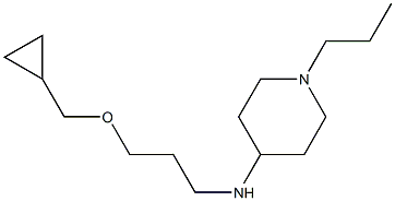 N-[3-(cyclopropylmethoxy)propyl]-1-propylpiperidin-4-amine Structure